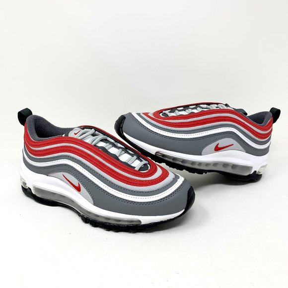gs air max 97 grey and red